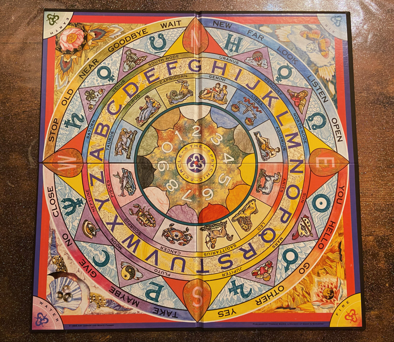 Psychic Circle Spirit Board By Amy Zerner And Monte Farber Natural